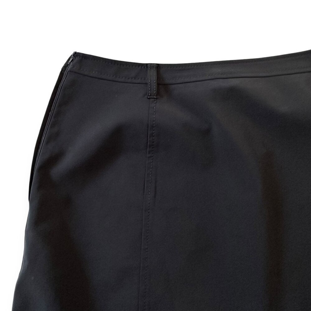 Vintage Prada Black Tech Mini Skirt IT 44 | Y2K Minimalist Made in Italy - Picture 10 of 14